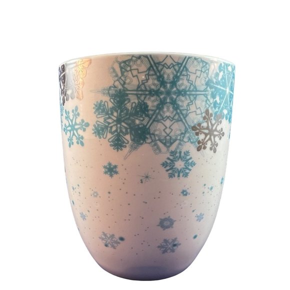 Crofton Let It Snow Coffee Mug Snowflakes New Bone China 16 OZ - Picture 3 of 10